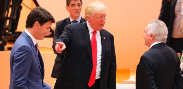 Temer e Trump se encontram durante reunião do G20 - AFP