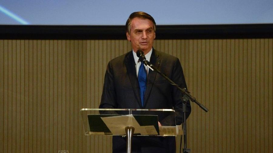 11.abr.2019 - O presidente Jair Bolsonaro almoça com pastores evangélicos no Rio - Tânia Rego/Agência Brasil