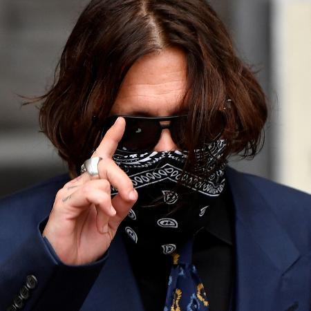 Ator Johnny Depp na Suprema Corte de Londres - TOBY MELVILLE