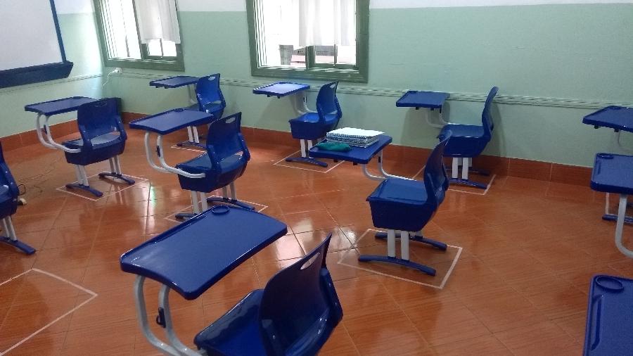 Escolas particulares do Distrito Federal podem retomar atividades a partir de hoje  - Alex Tajra/ UOL