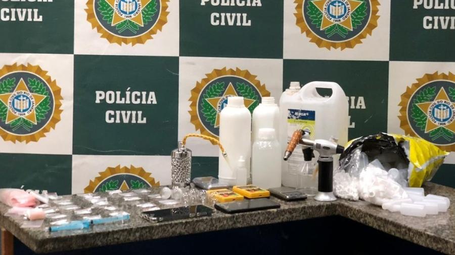 Droga ficou famosa em seriado; dupla foi presa em Copacabana - Polícia Civil do RJ/Divulgação
