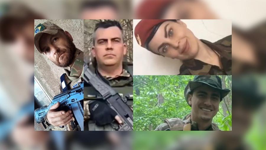 Os brasileiros Douglas Búrigo, André Hack, Thalita do Valle e  Antônio Hashitani morreram na guerra da Ucrânia