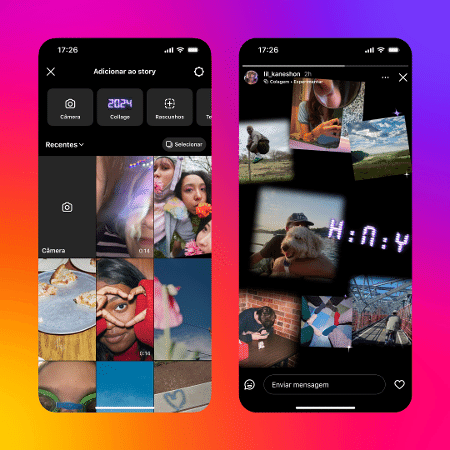 Instagram ganha recurso de colagem de imagens para que pessoas façam retrospectiva de imagens do ano Instagram ganha recurso de colagem de imagens para que pessoas façam retrospectiva de imagens do ano