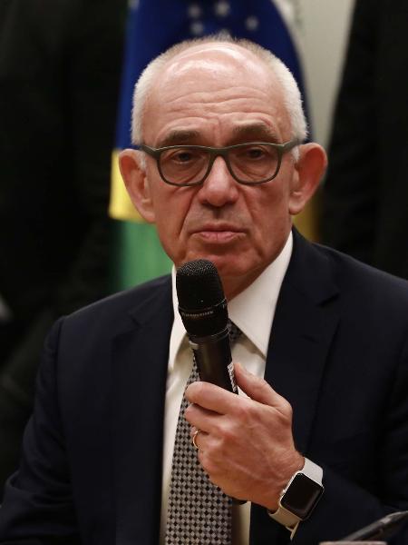 14.fev.2019 - Ex-presidente da Vale Fabio Schvartsman durante depoimento na Comissão Externa de Brumadinho, na Câmara dos Deputados, em Brasília 