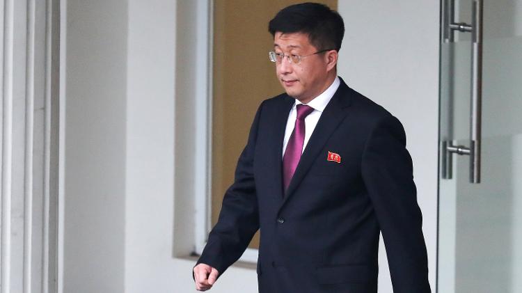 23.fev.2019 - Kim Hyok Chol, responsável pelo preparatório das reunião entre Kim Jong-un e Donald Trump em Hanoi, Vietnã - Athit Perawongmetha/Reuters - Athit Perawongmetha/Reuters