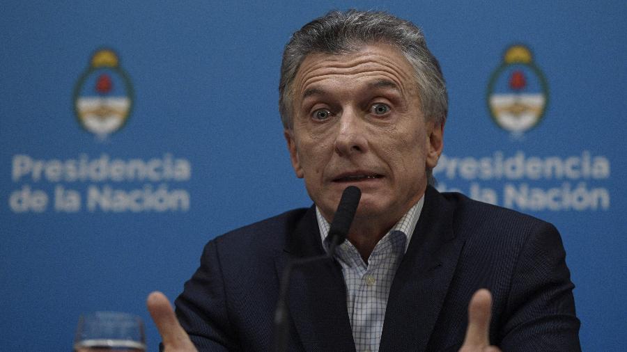 Macri responsabilizou seus adversários kirchneristas pela turbulência no mercado financeiro, após a derrota que sofreu nas urnas - Juan Mabromata/AFP