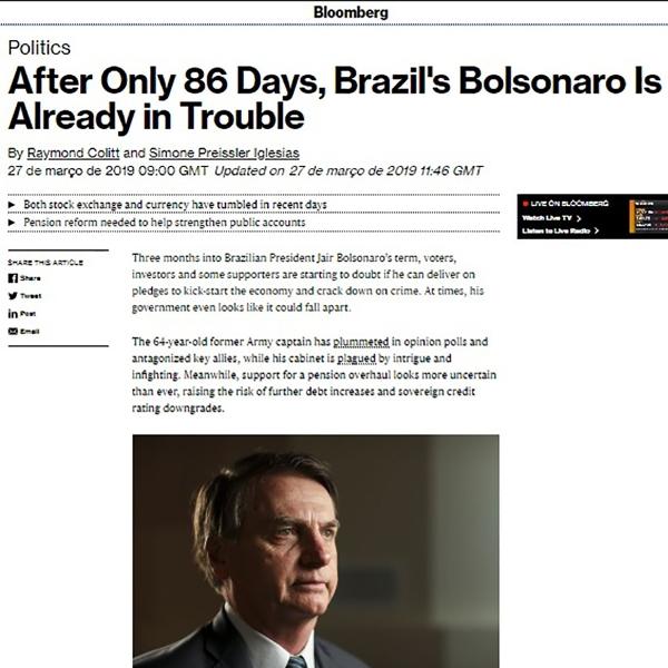 Um Ano De Governo Bolsonaro Nas Manchetes Da Imprensa Internacional