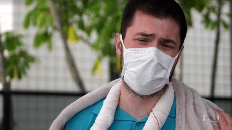 O delegado Paulo Bilynskyj fala pela primeira vez sobre após ser baleado em briga com modelo - Reprodução/Globo