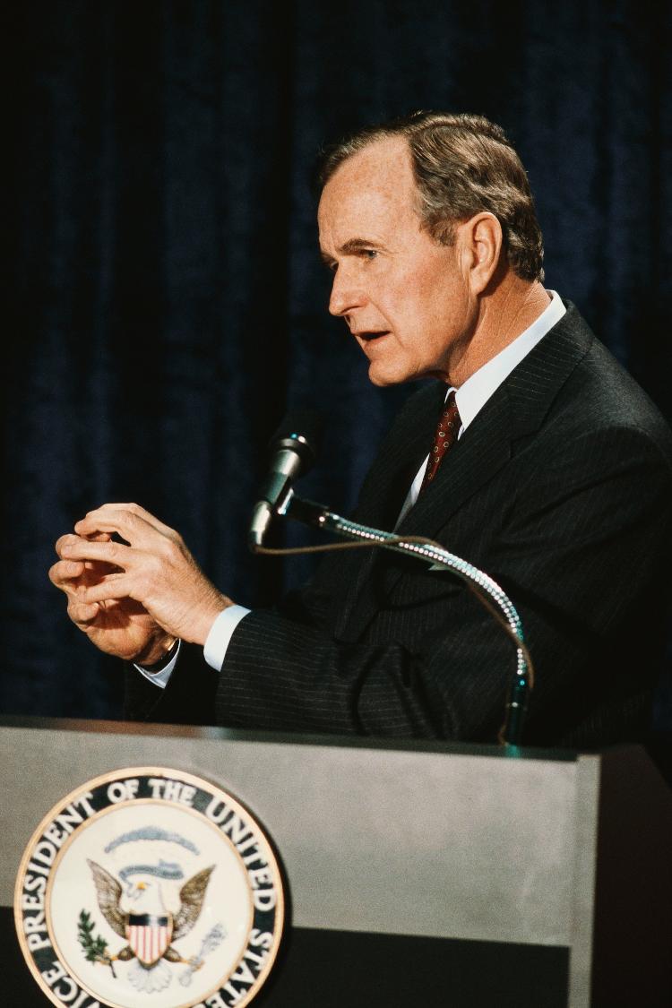 George H. W. Bush, ex-presidente dos Estados Unidos, EUA; Bush pai