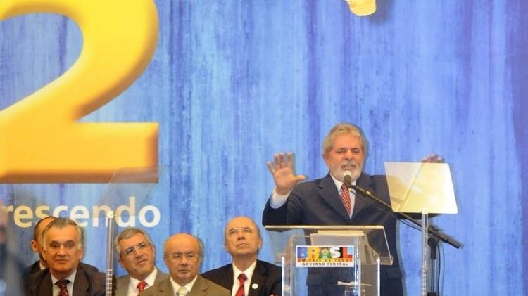 Lula durante lançamento do PAC 2, em Brasília, em março de 2010