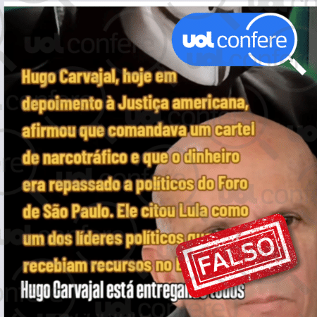 17.jul.2025 - À Justiça americana, Carvajal se declarou culpado de narcotráfico em junho de 2025; na ocasião, ele não fez menção a Lula 17.jul.2025 - À Justiça americana, Carvajal se declarou culpado de narcotráfico em junho de 2025; na ocasião, ele não fez menção a Lula