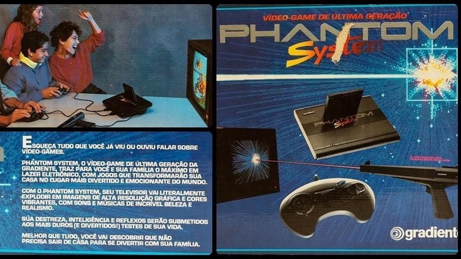 O Phantom System, da Gradiente, foi um dos clones mais famosos do Nintendinho. Mias tarde, em parceria com a Estrela, viriam a lançar o NES oficialmente, através da Playtronic - Montagem com imagens de Leandro Moraes/UOL