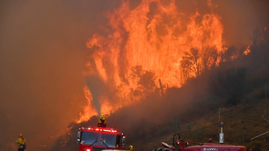 Diversos focos de incêndio tomam conta da Califórnia em outubro de 2019 - Gene Blevins/Reuters