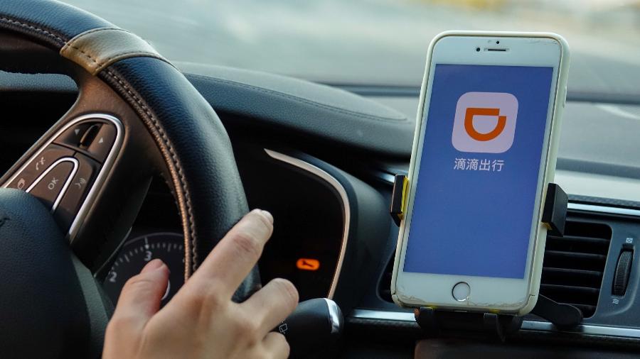 Interface do app chinês Didi, que é uma espécie de "Uber chinês"; no Brasil, o grupo é dono da 99 - Getty Images