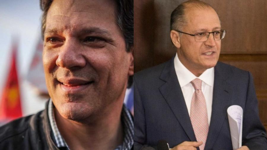 Fernando Haddad e Geraldo Alckmin - Divulgação PT e PSDB