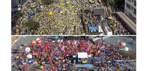 Protestos em SP:  Ato de apoiadores de Bolsonaro X Ato das centrais sindicais com o Lula