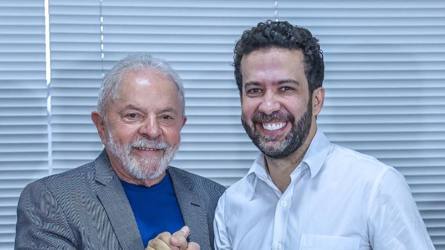 Lula e Janones, que desistiu da candidatura ao Planalto - Ricardo Stuckert