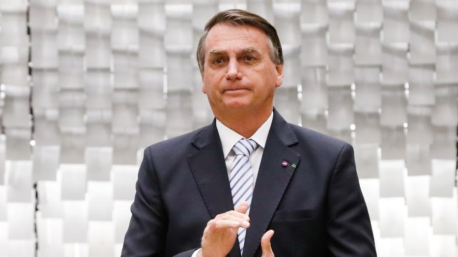 Presidente Jair Bolsonaro disse acreditar que vencerá as eleições em primeiro turno; última pesquisa Datafolha mostra o presidente em segundo lugar - Alan Santos/PR