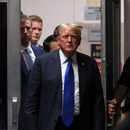 Donald Trump se tornou o primeiro ex-presidente dos Estados Unidos a ser condenado por um crime - Seth Wenig-Pool/Getty Images/AFP