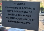 Delegacia da zona leste de SP restringe entrada de chinelo, bermuda e camiseta regata - Luís Adorno/UOL