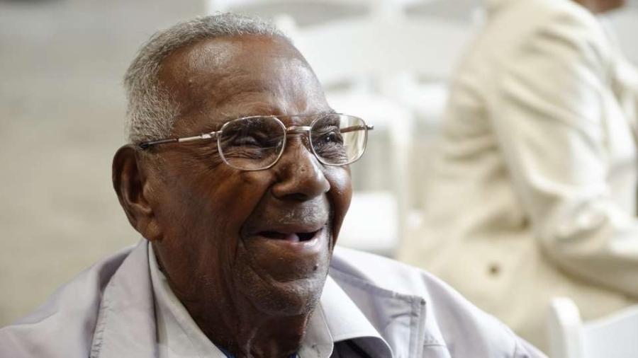 Lawrence Brooks tem 110 anos e é o mais velho a estar vivo entre os veteranos que defenderam os Estados Unidos na Segunda Guerra Mundial (1939-1945) - Divulgação/National WWII Museum