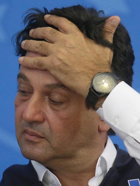 30.mar.2020 -  O ex-ministro da Saúde Luiz Henrique Mandetta durante coletiva sobre ações do governo no combate ao novo coronavírus - Dida Sampaio/Estadão Conteúdo - Dida Sampaio/Estadão Conteúdo