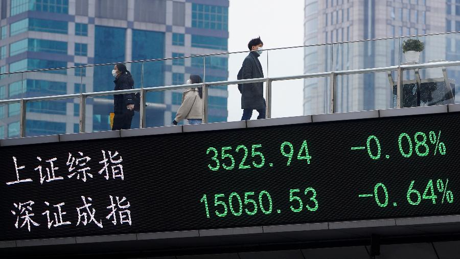A China possui atualmente duas bolsas de valores importantes, Xangai e Shenzhen - Aly Song/Reuters
