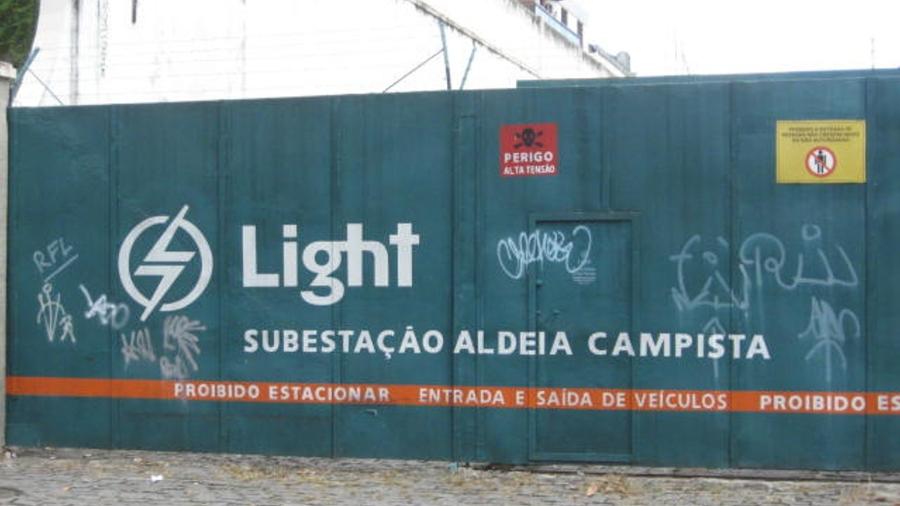 Subestação de Aldeia Campista da empresa concessionária de luz e eletricidade do Rio de Janeiro, a Light