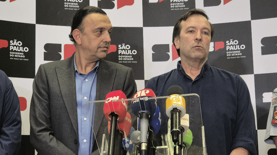 Vice-governador Felício Ramuth e secretário de Desenvolvimento Urbano e Habitação de São Paulo Marcelo Cardinale Branco 