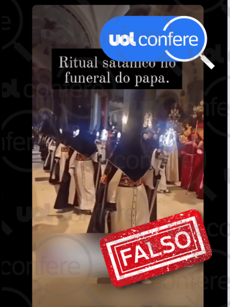 6.mai.2025 - Vídeo mostra tradicional procissão na Espanha 6.mai.2025 - Vídeo mostra tradicional procissão na Espanha