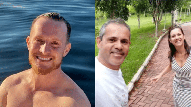 Leandro Luzz, diretor técnico da Federação Catarinense de Patinação Artística, Everaldo da Rocha e Janaína Moreira Soares da Rocha