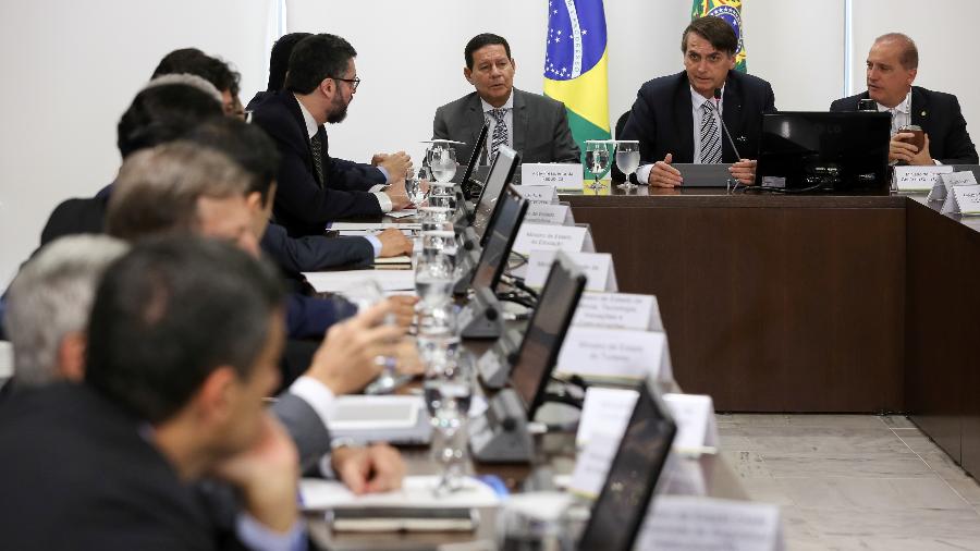Reunião ministerial no Palácio do Planalto comandada pelo presidente Jair Bolsonaro - Marcos Corrêa/Presidência da República