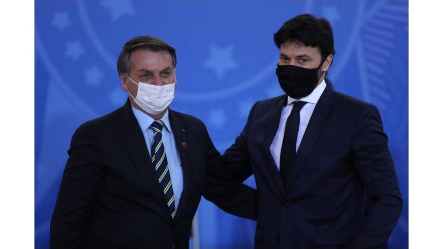 Jair Bolsonaro e Fábio Faria - Gabriela Biló/Estadão