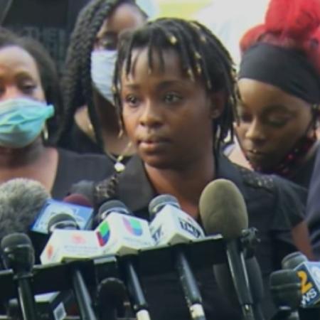 Letetra Windman, irmã de Jacob Blake; família exigiu justiça e pediu orações para o cidadão de 29 anos - Reprodução/CNN