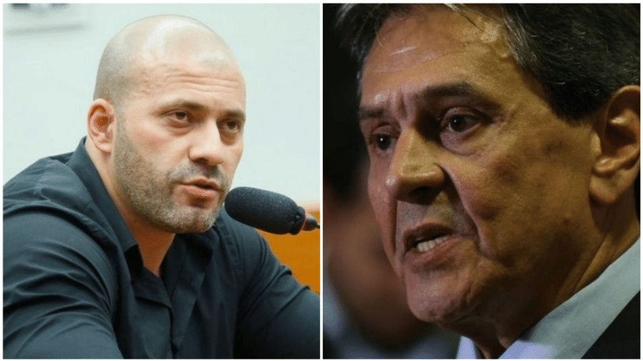 Daniel Silveira e Roberto Jefferson foram defendidos em manifestações bolsonaristas de 7 de setembro e agora estão no mesmo partido - CÂMARA DOS DEPUTADOS/AGÊNCIA BRASIL