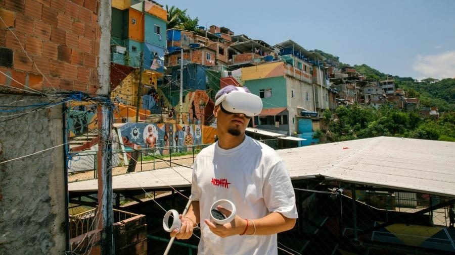 Artista visual Gean Guilherme atua com tecnologias imersivas nas favelas do Rio de Janeiro - Kristin Bethge