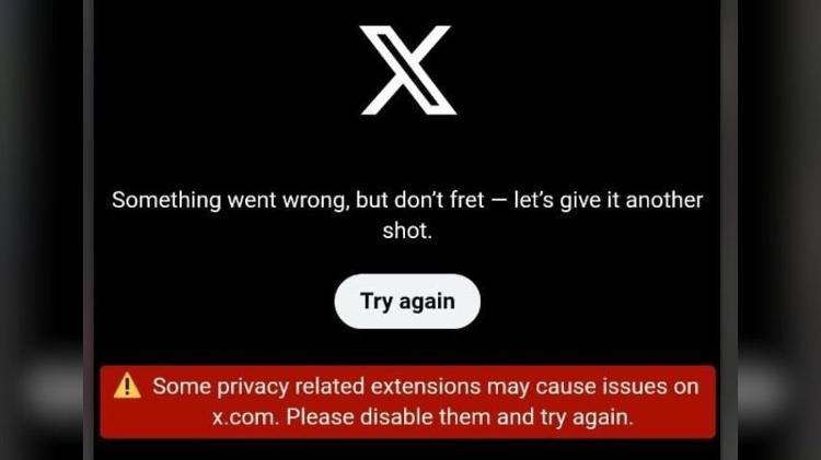 Usuários do X relataram o início da queda da rede social na virada da sexta (30) para sábado (31)