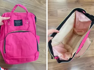 'Ótima para o dia a dia com criança': bolsa para itens do bebê vale a pena?