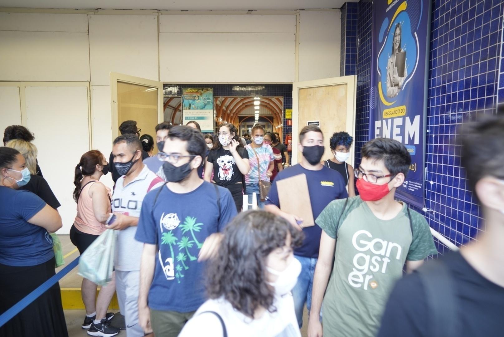 1º dia do Enem na unidade Marquês de São Vicente da Unip, na zona oeste de São Paulo - André Porto/UOL