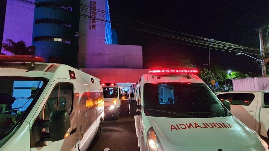 Hospital 28 de Agosto, em Manaus, durante o colapso em janeiro deste ano - Carlos Madeiro/UOL