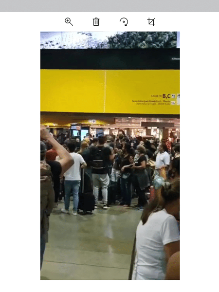 Passageiros protestam no aeroporto de Guarulhos após Itapemirim suspender operação - Reprodução/Redes Sociais