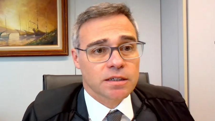 23.fev.22 - Ministro André Mendonça, do STF, em julgamento por videoconferência - Reprodução/STF