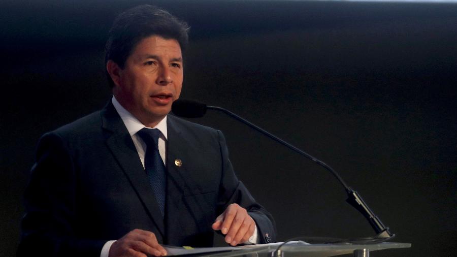 Pedro Castillo, presidente do Peru - REUTERS/Sebastian Castaneda