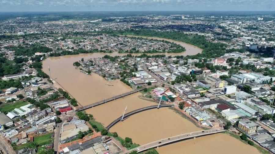 Vista área de Rio Branco