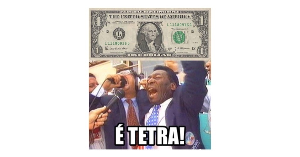 Meme do dólar a R$ 4 - Reprodução