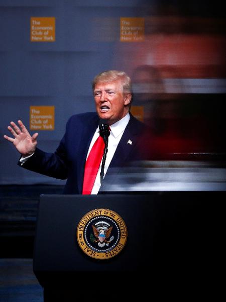 Donald Trump discursa em Nova York - Tom Brenner/Reuters