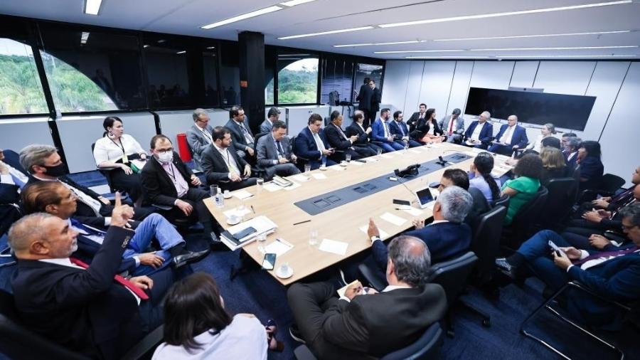 Reunião da equipe de transição do governo Lula, comandada por Alckmin, vice-presidente eleito - Divulgação