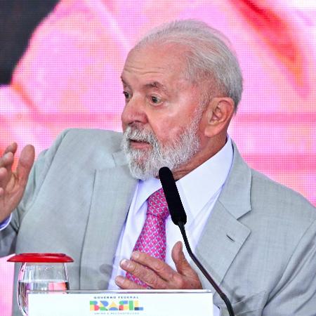 26.fev.2024 - O presidente Lula (PT) durante entrevista coletiva no Palácio do Planalto, em Brasília