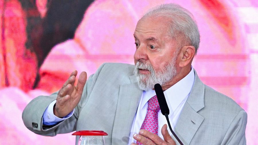 26.fev.2024 - O presidente Lula (PT) durante entrevista coletiva no Palácio do Planalto, em Brasília