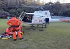 Homem cai durante voo de parapente na Serra da Mantiqueira em MG - Reprodução